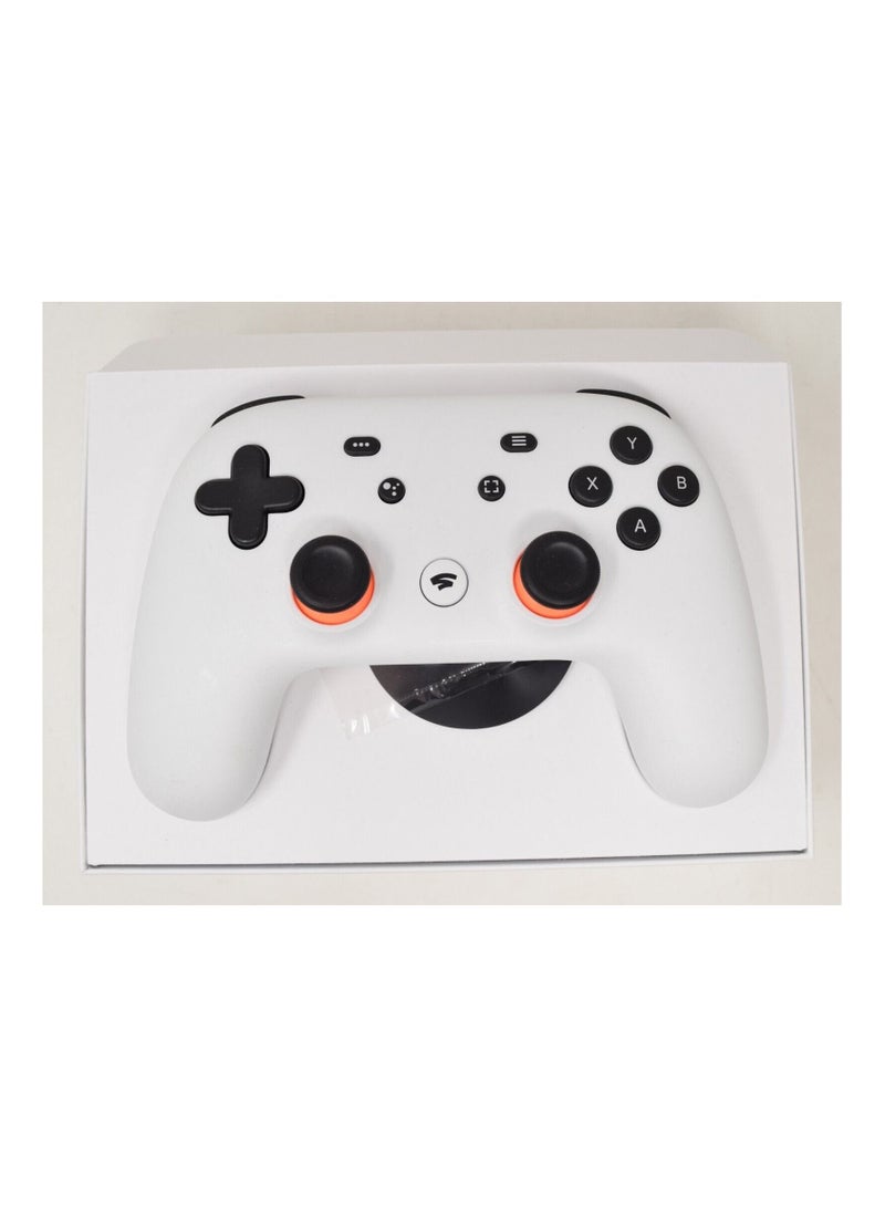 Google Stadia H2B White Wired, Wireless Premiere Edition Video Gaming Controller - Image 1