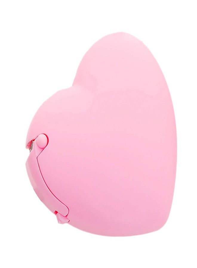 GANPUB Pink Portable Candy Color Tape Dispenser Heart-Shaped Tape Dispenser Cute Roll Tape, Adhesives and Fasteners Tape Organizer Desk Home Office School Supply Tapes Office Tape Dispensers Office Supplies - Image 1
