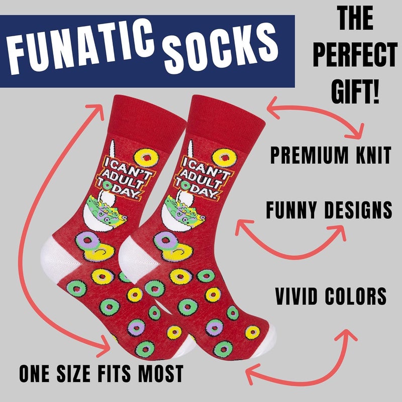 FUNATIC Store Funny and Crazy Socks with Sayings - Novelty Gifts for Men, Women, Teens - Image 2