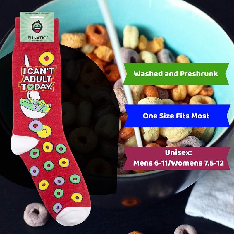 FUNATIC Store Funny and Crazy Socks with Sayings - Novelty Gifts for Men, Women, Teens - Image 4