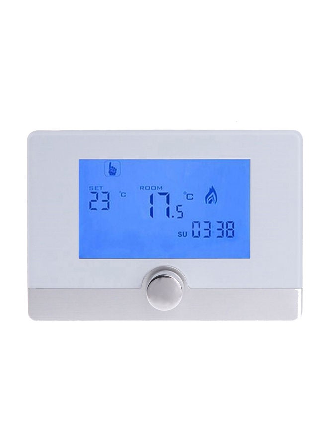 NIBEMINENT Dual Display LCD Room Temperature Controller White - Image 4