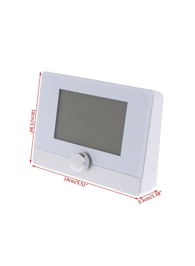 NIBEMINENT Dual Display LCD Room Temperature Controller White - Image 2