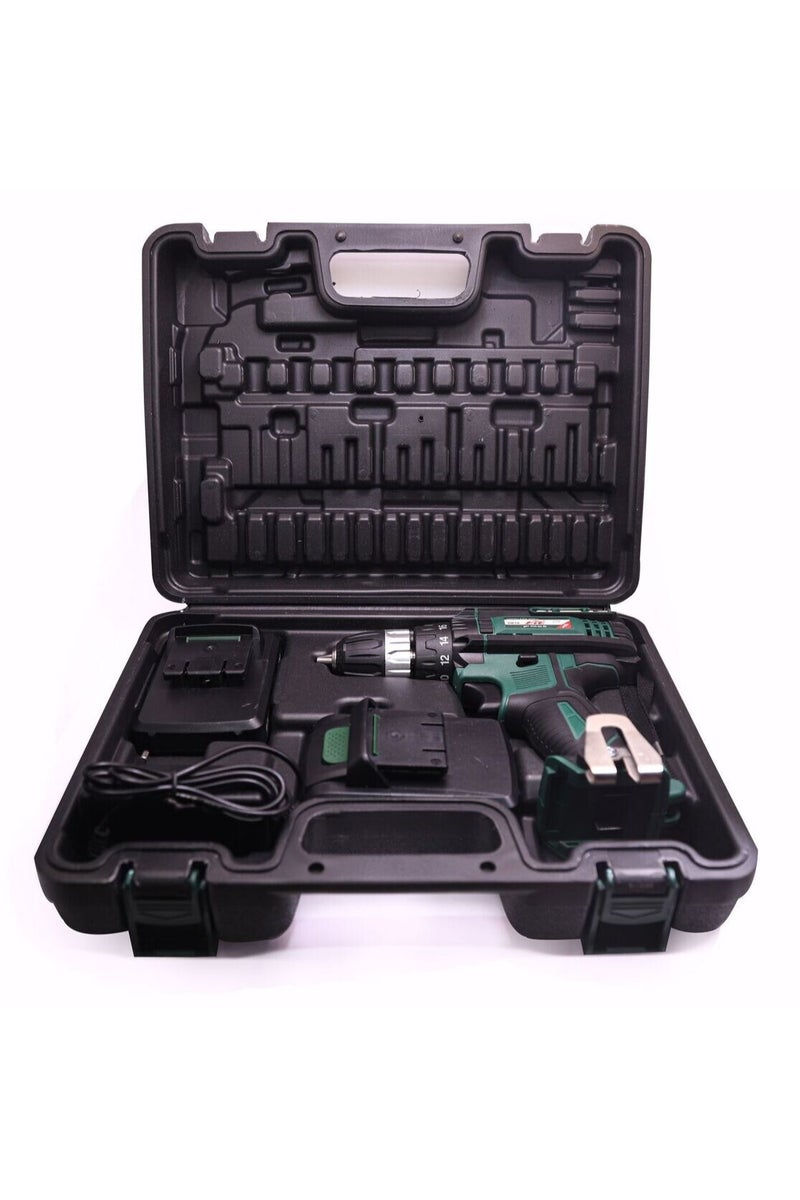 FIT 21V Lithium Battery Drill + Plastic Case + 2 Batteries + Fast Charger – DR78 - Image 3
