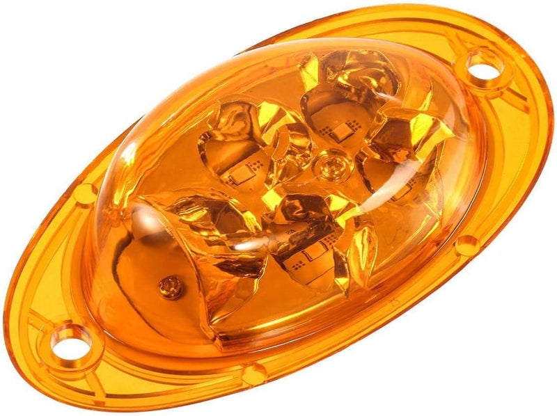 Partsam For Freightliner Cascadia Amber LED Side Marker Turn Signal Lights 5-2835-SMD Sealed Replacement for Freightliner Led Side of Cab Turn Marker/Parking Lights Clearance Lamps (Pack of 2) - Image 2