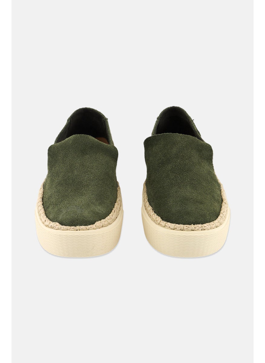 TOMS Women Sunset Suede Slip On Casual Shoes, Olive  - Image 4