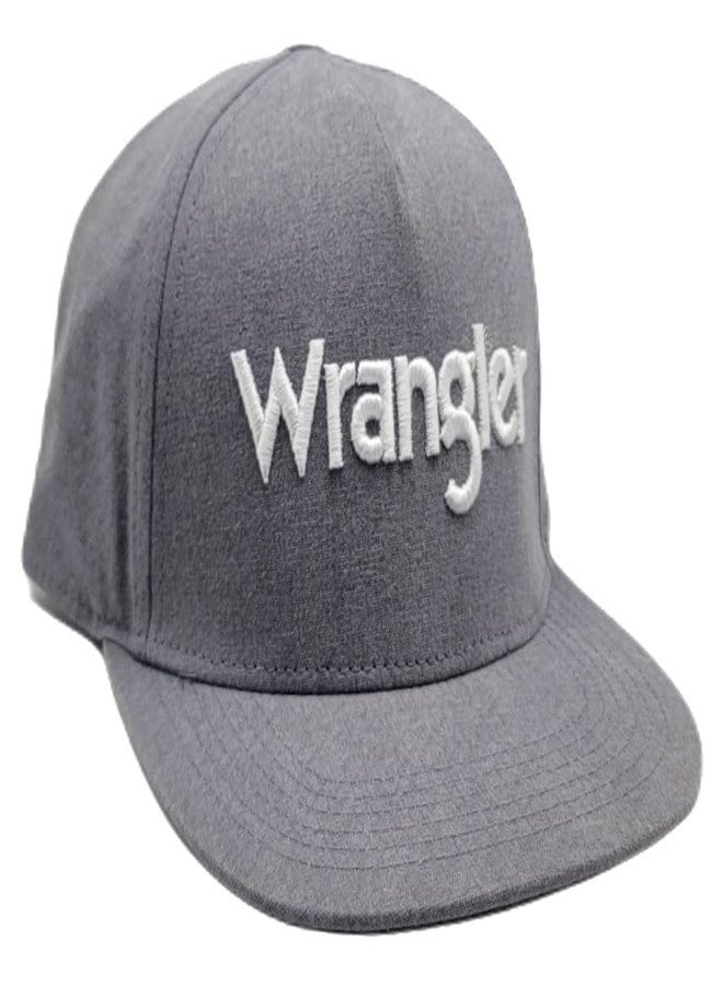 Wrangler New Wordmark Gray White Snapback Era Hat - Image 4