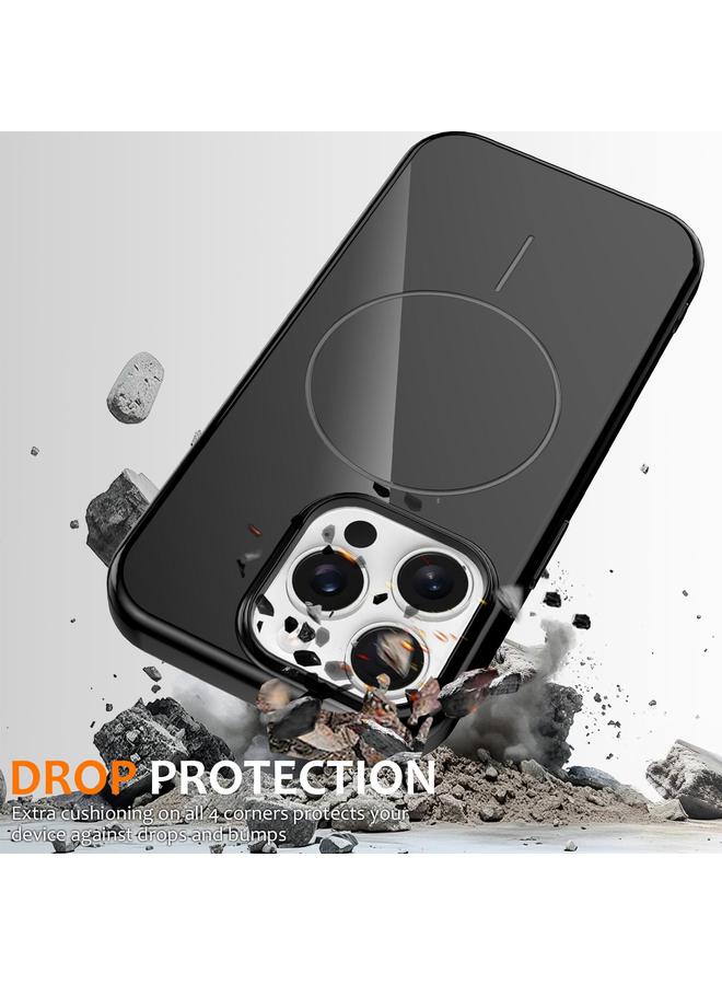 S-TOP Case For iPhone 15 Pro Max Glossy TPU Shockproof MagSafe Phone Case with Lanyard - Image 4