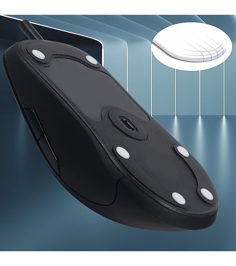 20 Pieces Black Mouse Feet Stickers Ultra Smooth Gaming Pad Compatible Bottom Grips - Image 2