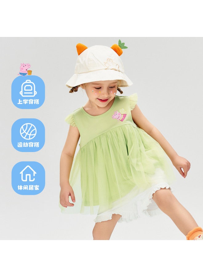 peppa Pig Summer Girls' Lightweight Skin-friendly Breathable Casual Set - Image 4