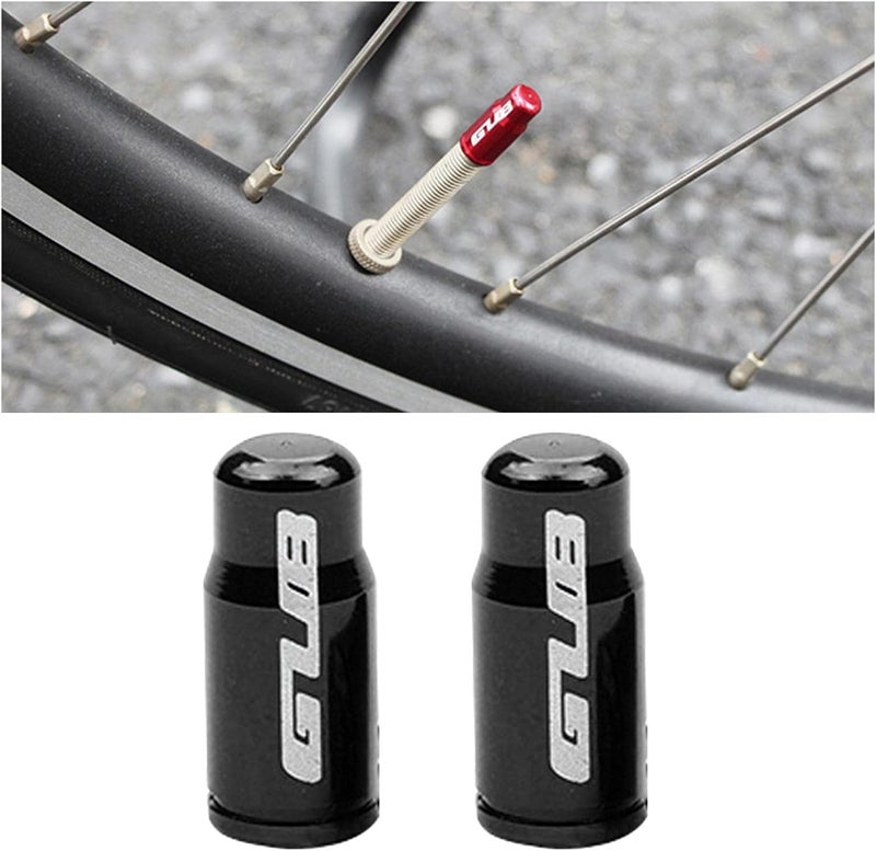 كلاراكو زوج من أغطية صمامات إطارات الدراجات الهوائية المصنوعة من سبائك الألومنيوم، مناسبة لصمامات بريستا الفرنسية/فوهات الإطارات، خفيفة الوزن للغاية، أغطية واقية من الغبار لإطارات الدراجات الجبلية والطرق. - Image 2