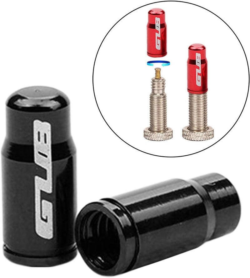 كلاراكو زوج من أغطية صمامات إطارات الدراجات الهوائية المصنوعة من سبائك الألومنيوم، مناسبة لصمامات بريستا الفرنسية/فوهات الإطارات، خفيفة الوزن للغاية، أغطية واقية من الغبار لإطارات الدراجات الجبلية والطرق. - Image 3