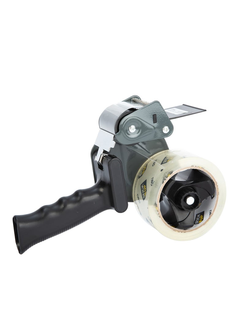 Deli E804 Compact Metal Tape Dispenser – 3-Inch Core, Grey & Red Assorted, Durable & Portable for Office, Postal & Retail Packaging (1PCS/Color Box) - Image 3