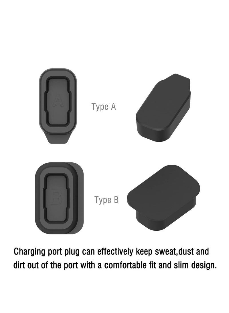 Watch Dust Plug Covers 10Pieces Anti-Dirt Silicone Proetction Caps Dustproof for COROS APEX42mm/46mm/PACE 2 Charging Port Protector Dust-Proof Protection Caps - Image 2