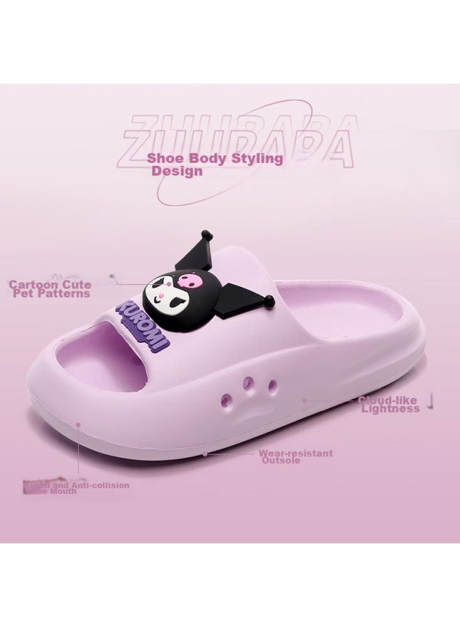 Tzldn Sanrio Children's Slippers Girls Summer Home Indoor Anti-skid Baby Slippers Nude Pink Inner Length 19cm - Image 2