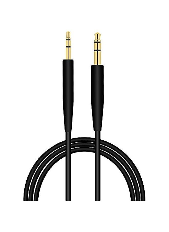 Generic - Replacement QC35 II Headphone Replacement Cord Cable Compatible Bose QuietComfort 35 (Series II),Bose On-Ear 2/OE2/OE2i/QC25/QC35/Soundlink/SoundTrue Wireless Headphones (Black) - Image 1
