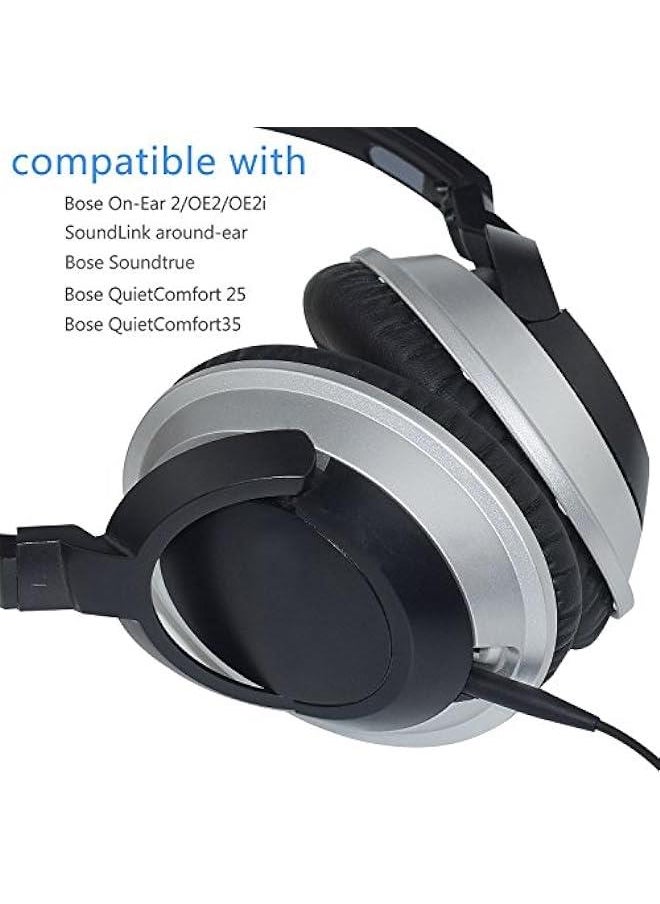 Generic - Replacement QC35 II Headphone Replacement Cord Cable Compatible Bose QuietComfort 35 (Series II),Bose On-Ear 2/OE2/OE2i/QC25/QC35/Soundlink/SoundTrue Wireless Headphones (Black) - Image 1