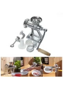 Generic طقم مفرمة لحم يدوية مكون من 11 قطعة باللون الفضي  - Image 2