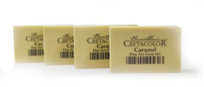 CRETACOLOR Caramel Fine Art Gum Eraser. (Pack of 4), Yellow (433 01) - Image 1