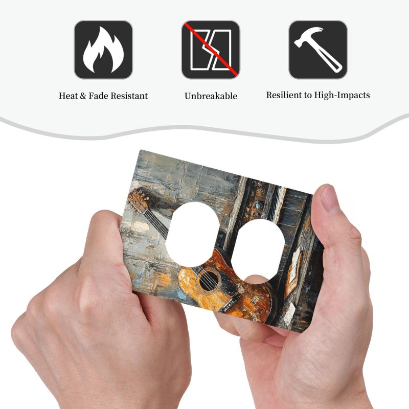 Style S Single Toggle 1 Gang Light Switch Plate Guitar Bass Music Decorative Faceplate 5 X 3 Inch - Image 4