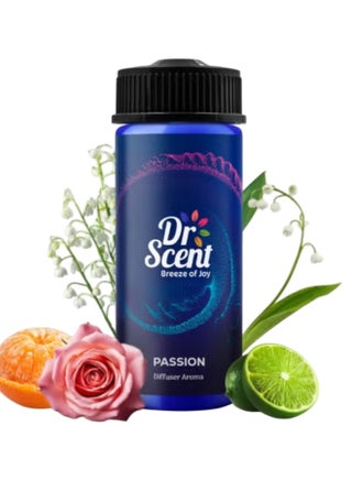 Dr Scent Diffuser Aroma Passion With Fresh Lime, Mandarin and Gentle Flowery Hints Lily and Rose - (170ml)