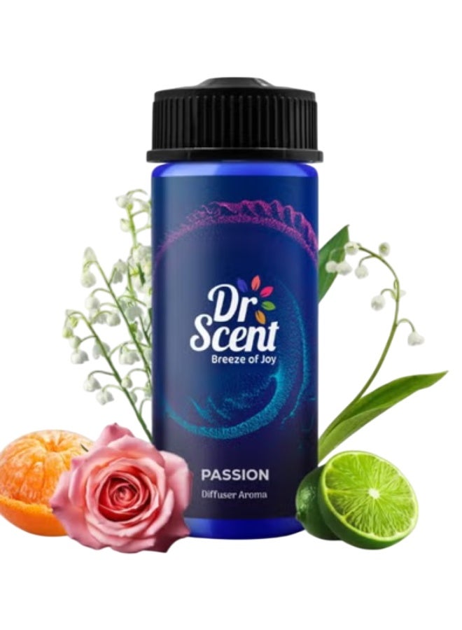 Dr Scent Diffuser Aroma Passion With Fresh Lime, Mandarin and Gentle Flowery Hints Lily and Rose - (170ml) - Image 1