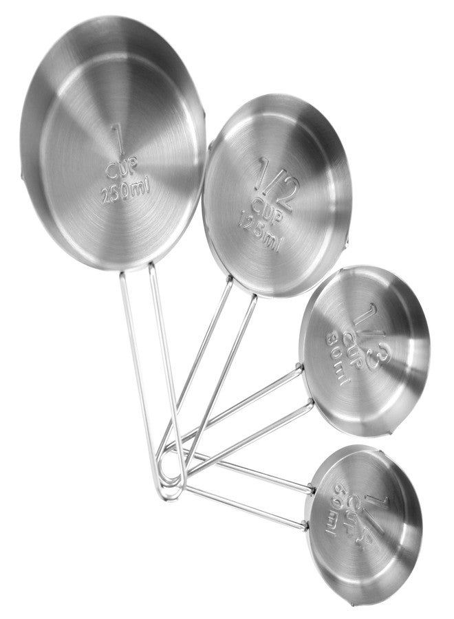 MegaChef 14 Piece Stainless Steel Measuring Cup and Spoon Set with Mixing Bowls, Silver - Image 5