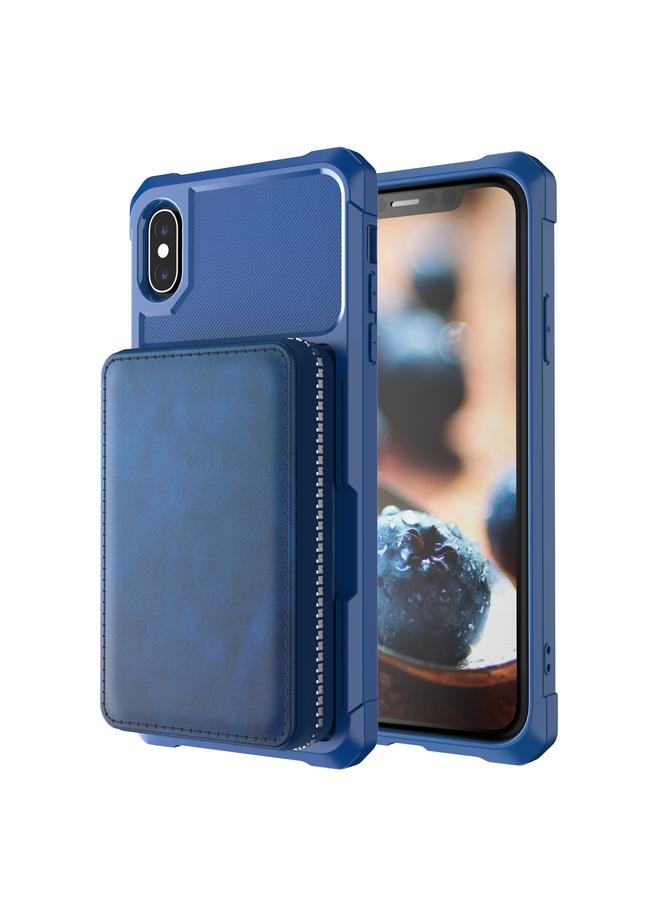S-TOP Case For iPhone XR Zipper Wallet Card Bag PU Back Case - Image 2