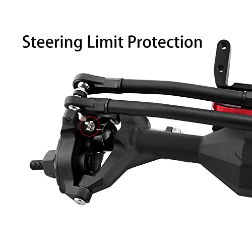 hyBDX Rc HyBDX CNC Aluminum Alloy Anodized Front and Rear Portal Axle Upgrade for 1/10 RC Rock Crawlers, Compatible with SCX10 II… (Black) - Image 5