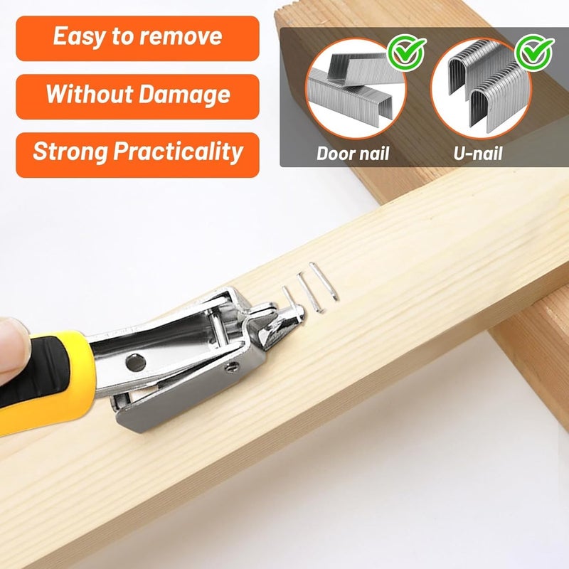 squishy مزيل دبابيس التثبيت، مزيل دبابيس التنجيد، أداة مزيل الدبابيس للاستخدام في المدرسة والمكتب، مزيل دبابيس معدني مع مطاط، خفيف الوزن - Image 5