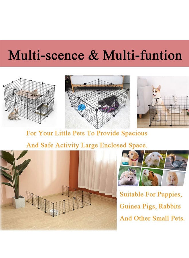Pet Playpen Spliced Fence Cage Dog Enclosure Panels Puppy Rabbit Cat Foldable Storage Stackable Shelf - Image 3