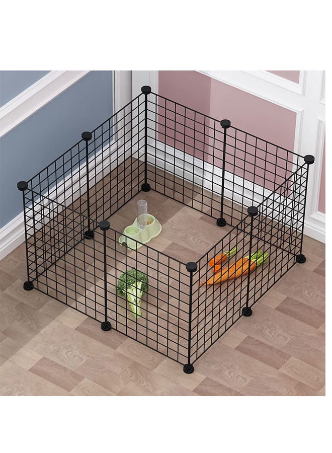 Pet Playpen Spliced Fence Cage Dog Enclosure Panels Puppy Rabbit Cat Foldable Storage Stackable Shelf - Image 1