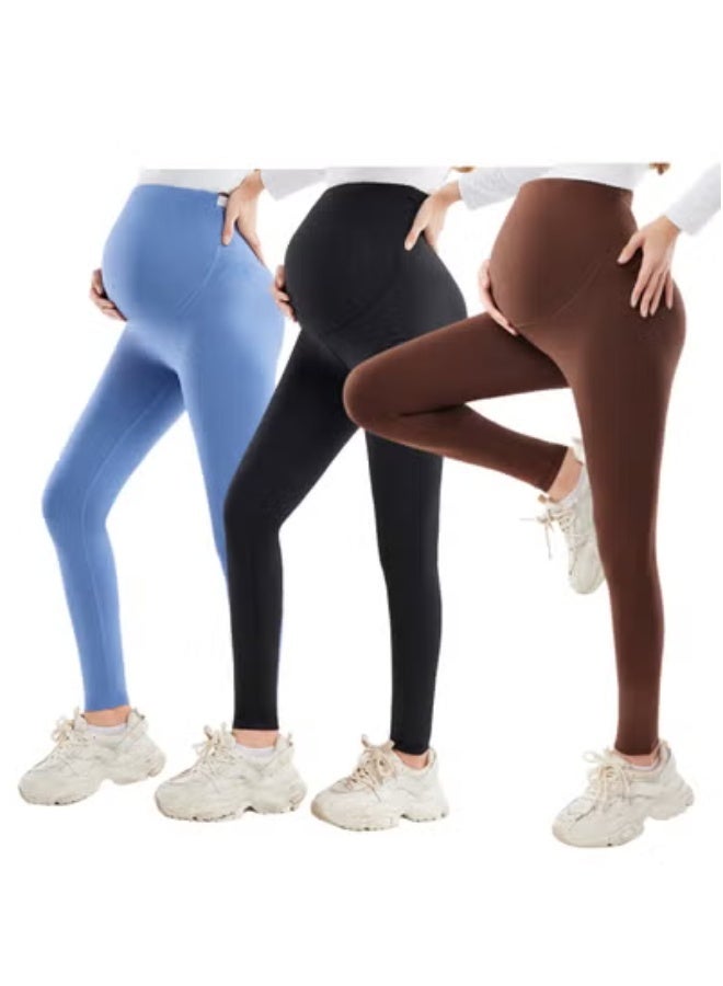 RedMapleTEK Pregnant Women Wear 3 Pieces Of Seamless Yoga Pants For Spring and Autumn  - Image 1