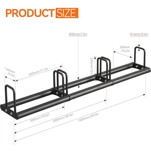 CYBEOE Weight Plate Rack for Home Gym - Weights Rack for Plates Use Singly or Combine Multiple Units | Olympic Weight Plate Rack Up to 660 LBS - New Model Bumper Plate Rack for Easy Plate Changes(1Unit) - Image 5