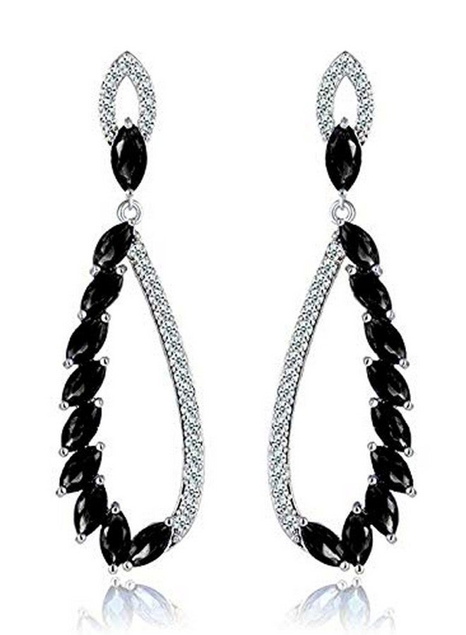YouBella Jewellery Earings Fashion Dangler Earings for Girls and Women (Black) - Image 1