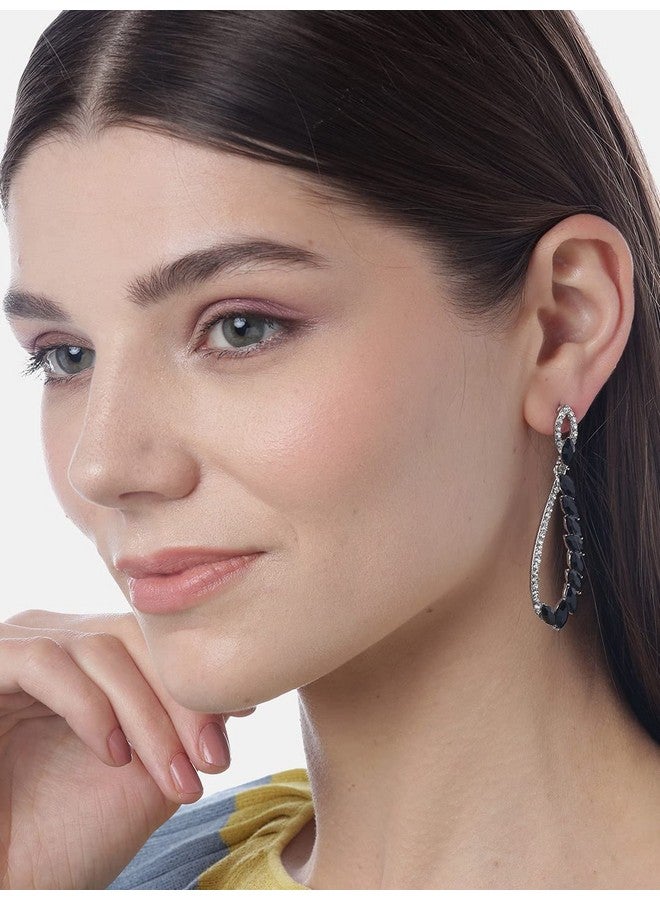 YouBella Jewellery Earings Fashion Dangler Earings for Girls and Women (Black) - Image 3