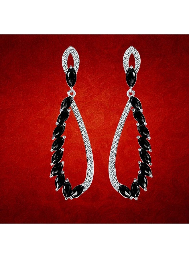 YouBella Jewellery Earings Fashion Dangler Earings for Girls and Women (Black) - Image 5