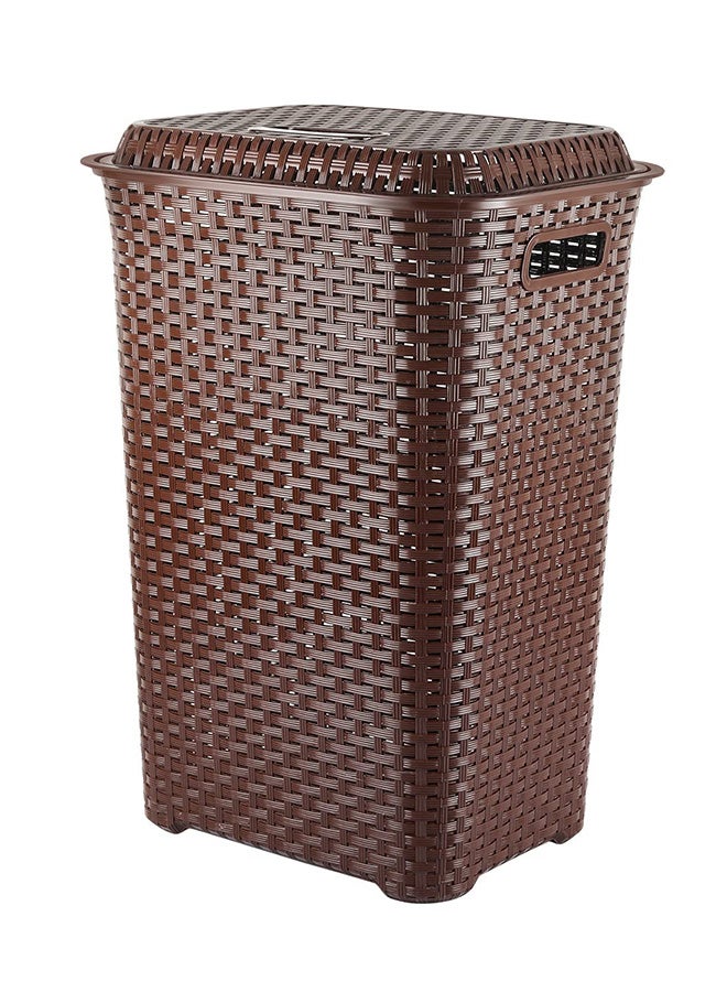 Cello Cello Eliza Plastic Laundry Bag/Basket, 50 litres, Dark Brown  - Image 1