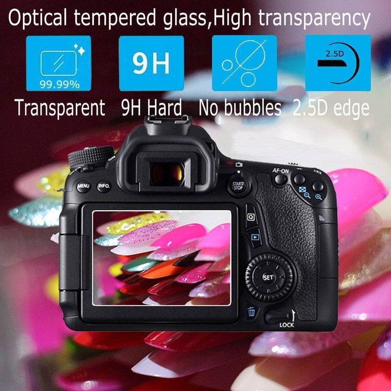 ShabeEat واقي شاشة متوافق مع كاميرا Canon Powershot sx740 hs sx730 hs الرقمية، زجاج مقسى مضاد للخدش، غطاء حماية صلب وشفاف من نوع Clera - Image 4