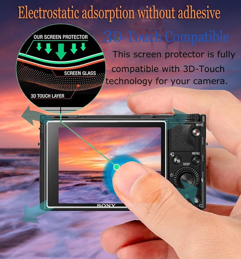 ShabeEat واقي شاشة متوافق مع كاميرا Canon Powershot sx740 hs sx730 hs الرقمية، زجاج مقسى مضاد للخدش، غطاء حماية صلب وشفاف من نوع Clera - Image 5