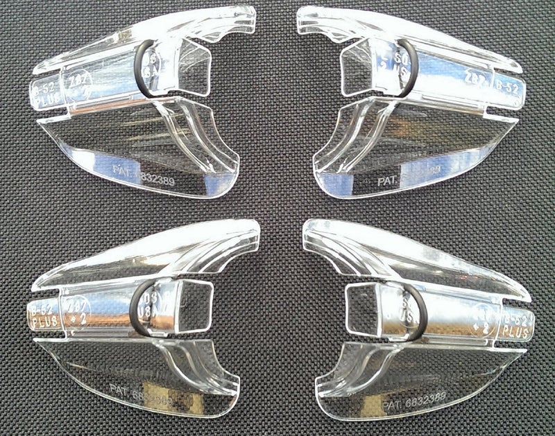 B52 Clear Safety Glasses Side Shields for Medium to Large Glasses 2 Pair Pack