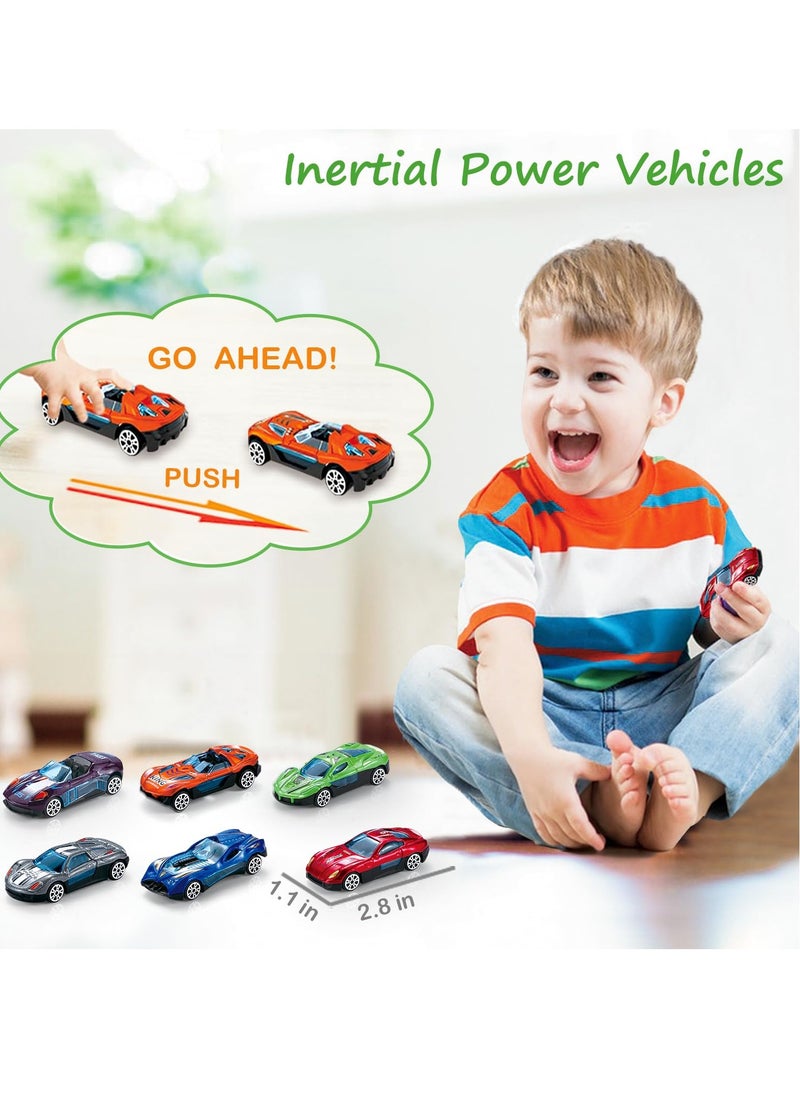 Jourvent - Dinosaur Truck Toys , T-Rex Dinosaur Transporter Car Carrier with Foldable Sliding, City Dinosaur Ultimate Hauler Track Toy Transforms into Dino, Toys Gifts for Age 3 4 5 6 7 Year & Up  Boy Girls Best Gift，Best Ramadan Gifts for Kids(8 Cars) - Image 1