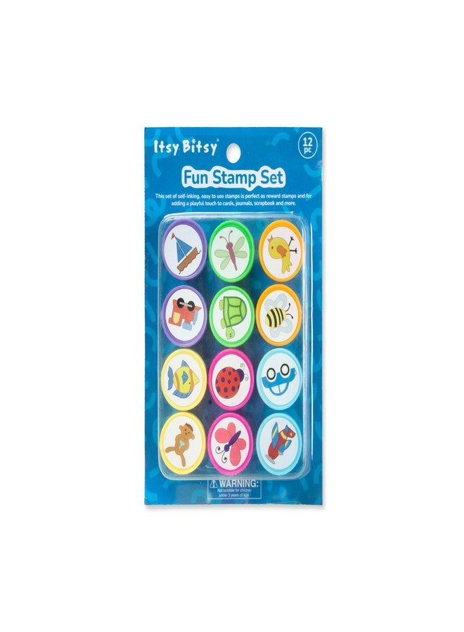 Itsy Bitsy Reward Stamps Assorted Design 12 Pc Pack Teacher Student Classroom Motivational Stamp Set