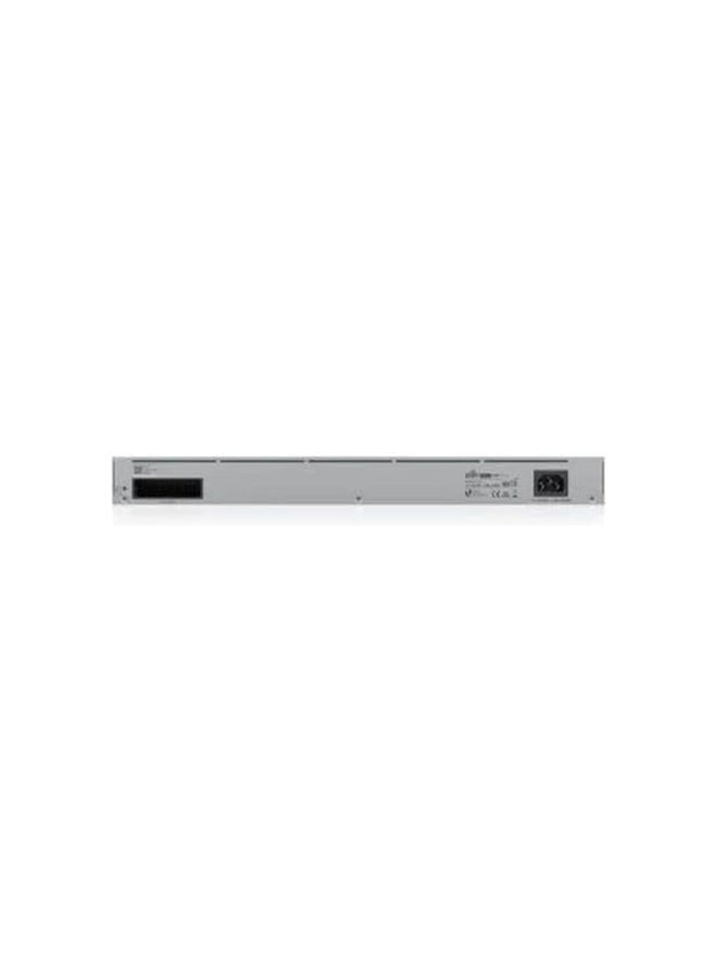 أوبيكويتي مفتاح شبكة مدارة من نوع UniFi USW-Pro-24-PoE Gen 2 بـ 24 منفذ جيجابت من الطبقة 2/3، 16× PoE+ (802.3at) + 8× PoE++ (802.3bt) ، 2× 10G SFP+ روابط صاعدة، ميزانية طاقة PoE بقوة 400 واط، شاشة لمس ذكية بحجم 1.3 بوصة، تركيب على الرف، تبريد بمروحة صامتة، دعم وحدة تحكم UniFi | USW-Pro-24-POE - Image 5