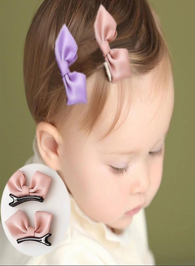 BetterJonny 76Pcs Alligator Hair Clips, BetterJonny 5cm Full Lined Hair Barrettes 19 Colors Small Duckbill Hair Clips DIY Ribbon Covered Sweet Color Soft Hair Accessories for Women and Girls - Image 3
