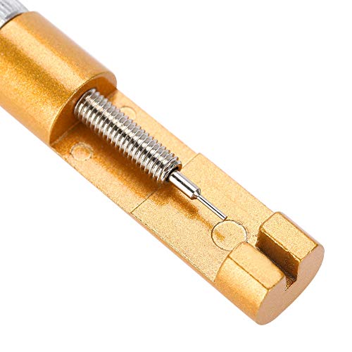Salmue Watch Band Link Pin Remover Tool, Metal Bracelet Strap Pins Removal Device,Watch Band Strap Link Pin Adjuster Remover Repair Tool Accessory Kit for Watchmakers with 3 Extra Pins - Image 2