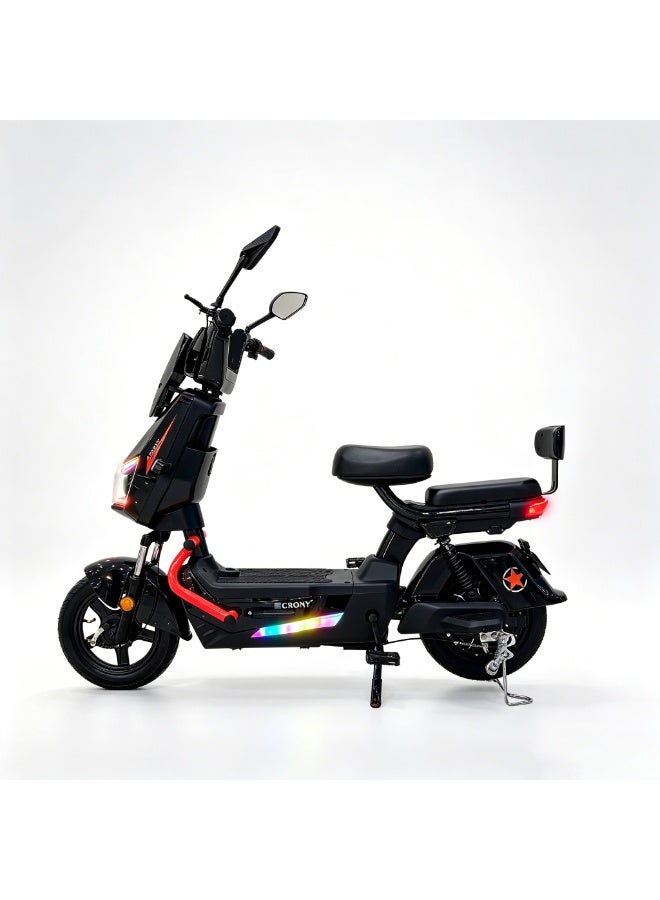 Crony Electric Bike for Adults with Suspension; 500w Motor,Up to 28 km/h, Up to 28 km Range, Max Load 150 kg - Image 1