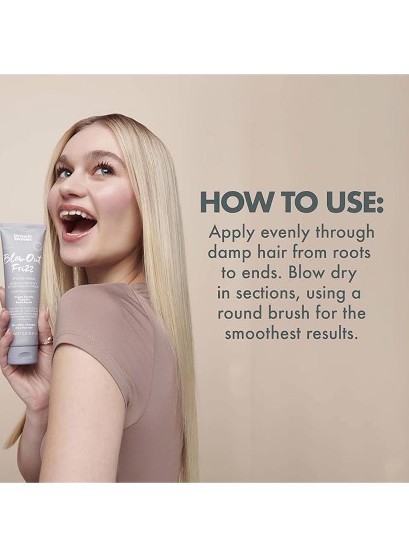Umberto Giannini Frizz-Fighting Blowout Styling Cream - Smooths Hair & Protects from Heat, Reduces Frizz for a Sleek, Polished Blowout (40 ml) - Image 5