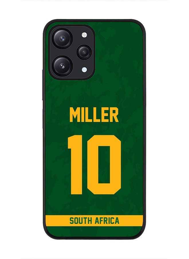 Stylizedd - Cover for Xiaomi Redmi 12 4G Case, Rugged Black Slim Fit Soft Flexible Thin Protective Phone Cases - Player Name - AB de Villiers, Jersey Number- 17 - Image 1