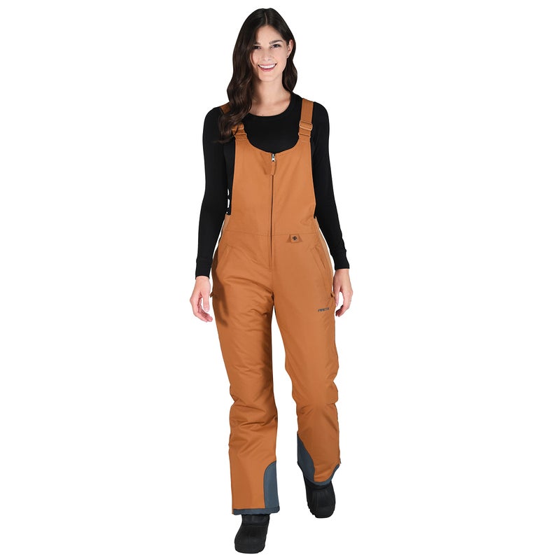 Arctix Womens Essential Insulated Bib Overalls Cappucino 2X Short