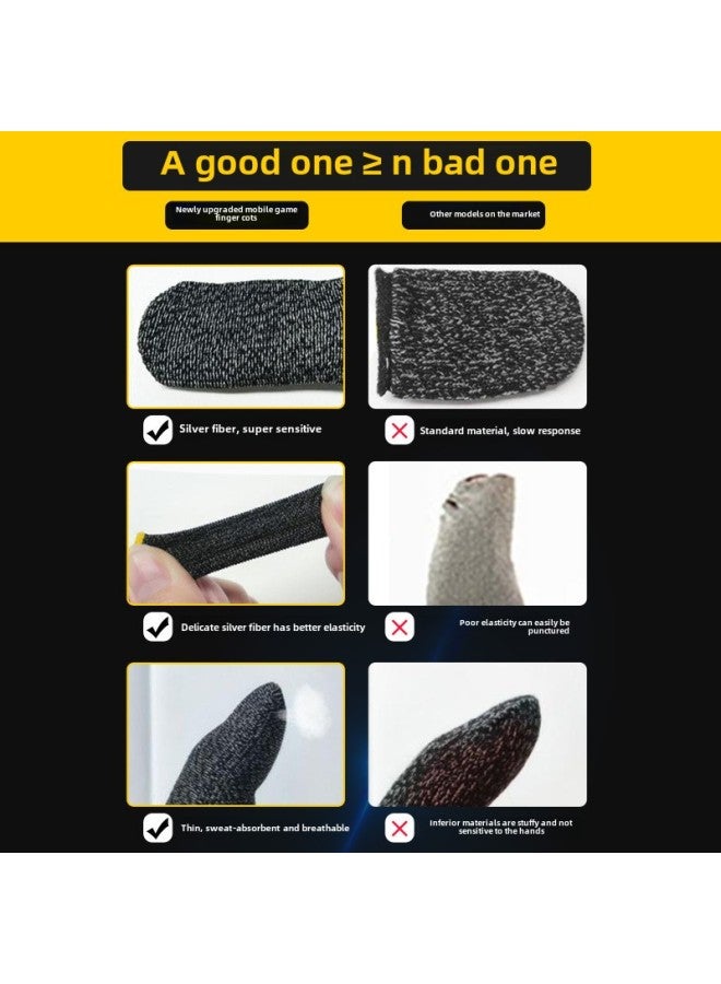 Hand Tour Finger Patch Finger Cover Bee Set Heart Patch Chicken Artifact Five Finger Gloves Silver Carbon Double Finger In Stock-Product Color:5 Pairs Of Carbon Fiber Finger Cots (random Color)  - Image 2